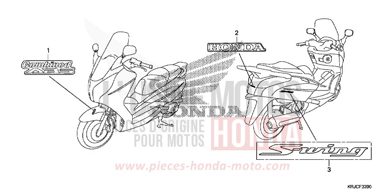 MARK for S-Wing ABS PEARL COOL WHITE (NHA16) from 2012